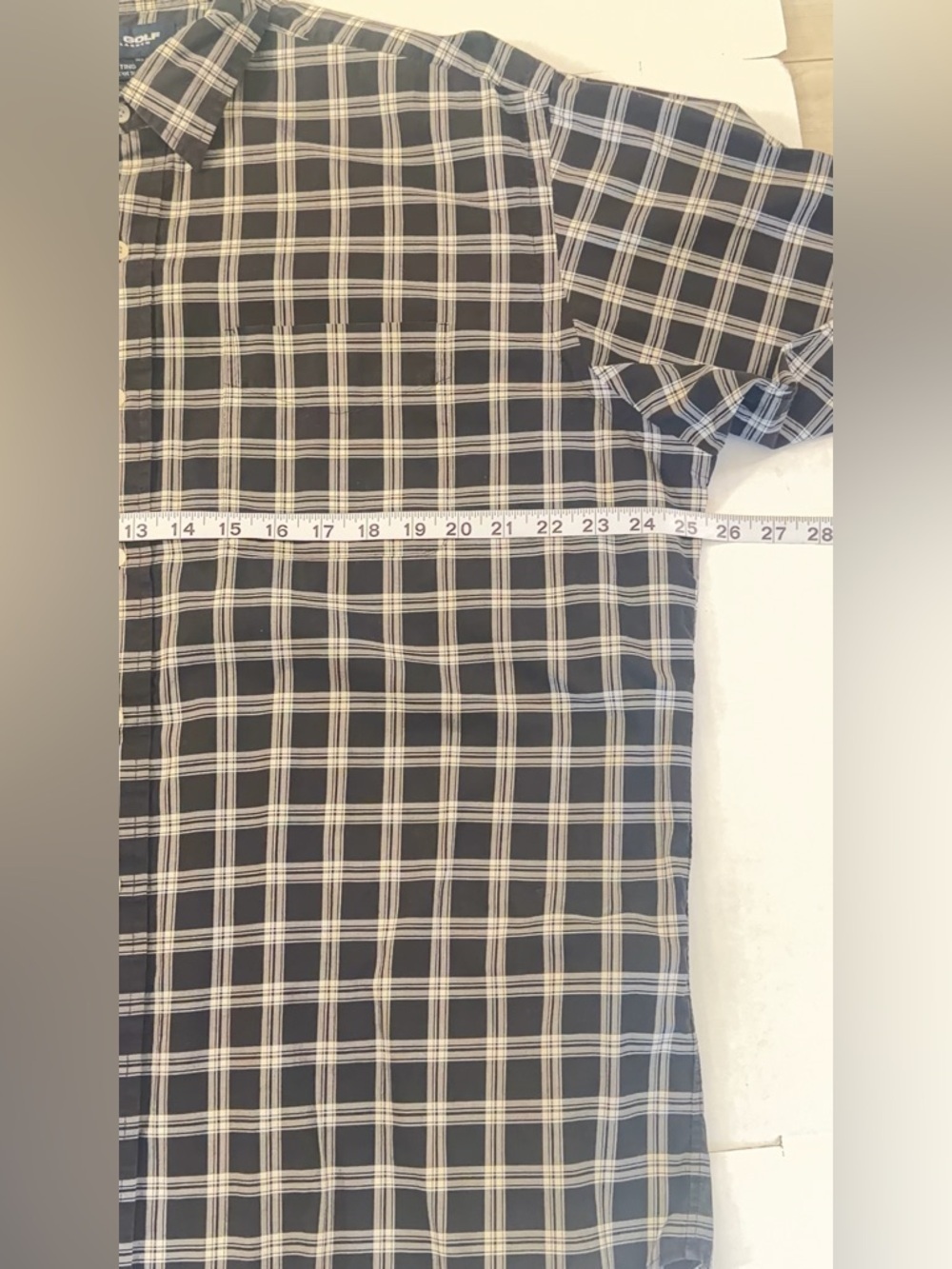 Ralph Lauren Black and White Plaid Long-Sleeve Button-Down Shirt - Picture 5 of 7